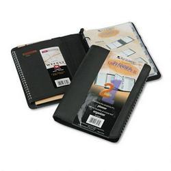 At-A-Glance 2008 Weekly/Monthly Planner Organizer, Hourly Appointments, Refillable, 5 x 8 , Black