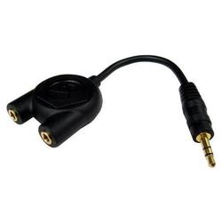 CABLES UNLIMITED 3.5MM STEREO SPLITTER BLACK