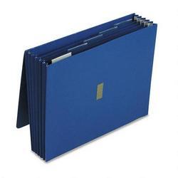 Esselte Pendaflex Corp. 5 1/4 Expanding Wallet, Velcro Closure, 12 x 10, 6 Pockets/5 Tabs, Dark Blue