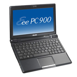 ASUS - EEEPC ASUS Eee PC 900 Netbook Intel Mobile, 1GB, 16GB Solid State Drive (SSD), 8.9 WSVGA, 802.11G Wireless, Webcam, Windows XP Home (Galaxy Black)