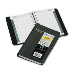 At-A-Glance Academic/Fiscal (Jul Jun) Daily Appointment Book, 15 Min. Appts., 4 7/8x8, Black