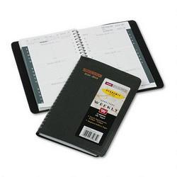 At-A-Glance Academic/Fiscal Weekly Appointment Book, 1 Wk/Spread, 4 7/8x8, Black