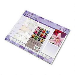 At-A-Glance Antique Floral Full Color Photographic Monthly Desk Pad Calendar, 22 x 17
