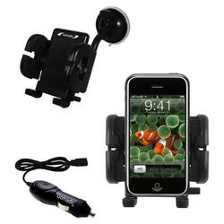 Gomadic Apple iPod touch Auto Windshield Holder with Car Charger - Uses TipExchange