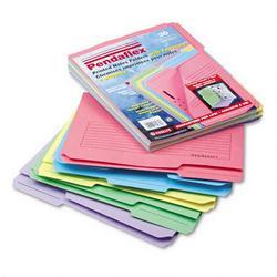 Esselte Pendaflex Corp. Asst. Color Printed Notes Folders with Fastener, Letter, 1/3 Cut, Top Tab, 30/Pack