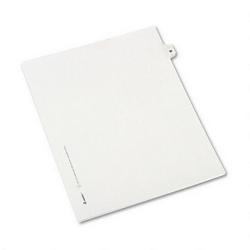 Avery-Dennison Avery® Style Legal Side Tab Dividers, Tab Title W, 11 x 8 1/2, 25/Pack