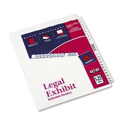 Avery-Dennison Avery® Style Legal Side Tab Dividers, Tab Titles 1 25, 11 x 8 1/2, 26/Set