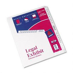 Avery-Dennison Avery® Style Legal Side Tab Dividers, Tab Titles 26 50, 11 x 8 1/2, 26/Set