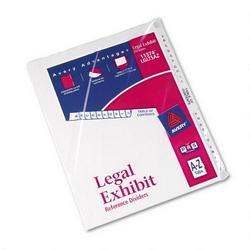 Avery-Dennison Avery® Style Legal Side Tab Dividers, Tab Titles A Z, 11 x 8 1/2, 27/Set