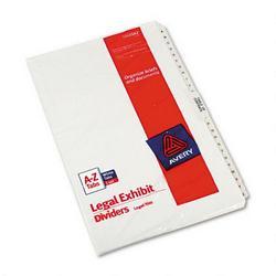 Avery-Dennison Avery® Style Legal Side Tab Dividers, Tab Titles A Z, 14 x 8 1/2, 27/Set