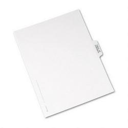 Avery-Dennison Avery® Style Legal Side Tab Dividers, Table of Contents Tabs, 11 x 8 1/2, 25/Set