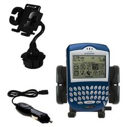 Gomadic Blackberry 6210 Auto Cup Holder with Car Charger - Uses TipExchange