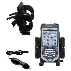 Gomadic Blackberry 7100T Auto Vent Holder with Car Charger - Uses TipExchange