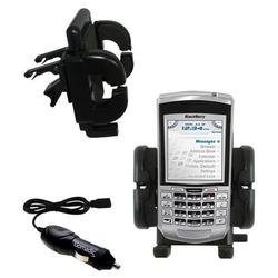 Gomadic Blackberry 7100g Auto Vent Holder with Car Charger - Uses TipExchange