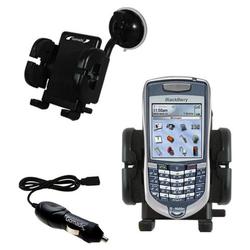 Gomadic Blackberry 7100i Auto Windshield Holder with Car Charger - Uses TipExchange