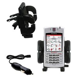 Gomadic Blackberry 7100v Auto Vent Holder with Car Charger - Uses TipExchange