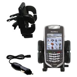 Gomadic Blackberry 7105t Auto Vent Holder with Car Charger - Uses TipExchange