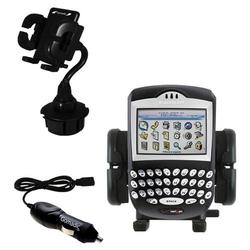 Gomadic Blackberry 7210 Auto Cup Holder with Car Charger - Uses TipExchange