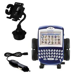 Gomadic Blackberry 7230 Auto Cup Holder with Car Charger - Uses TipExchange