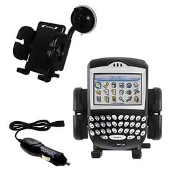 Gomadic Blackberry 7250 Auto Windshield Holder with Car Charger - Uses TipExchange
