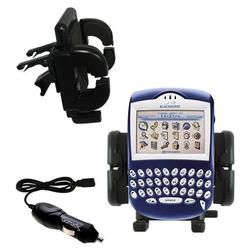 Gomadic Blackberry 7280 Auto Vent Holder with Car Charger - Uses TipExchange