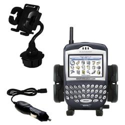 Gomadic Blackberry 7520 Auto Cup Holder with Car Charger - Uses TipExchange
