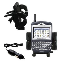 Gomadic Blackberry 7520 Auto Vent Holder with Car Charger - Uses TipExchange