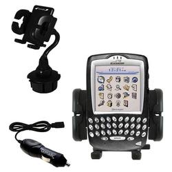 Gomadic Blackberry 7730 Auto Cup Holder with Car Charger - Uses TipExchange