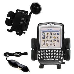Gomadic Blackberry 7730 Auto Windshield Holder with Car Charger - Uses TipExchange