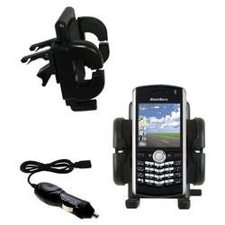 Gomadic Blackberry 8120 Auto Vent Holder with Car Charger - Uses TipExchange