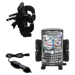 Gomadic Blackberry 8310 Auto Vent Holder with Car Charger - Uses TipExchange