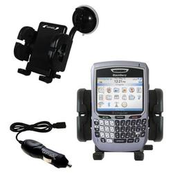 Gomadic Blackberry 8700c Auto Windshield Holder with Car Charger - Uses TipExchange