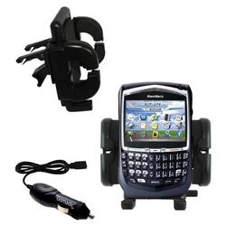 Gomadic Blackberry 8700f Auto Vent Holder with Car Charger - Uses TipExchange