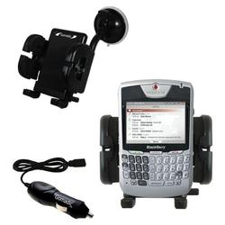 Gomadic Blackberry 8707v Auto Windshield Holder with Car Charger - Uses TipExchange