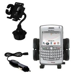 Gomadic Blackberry 8830 Auto Cup Holder with Car Charger - Uses TipExchange