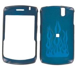 Wireless Emporium, Inc. Blackberry Curve 8300/8310/8320 Trans. Blue Flame Snap-On Protector Case