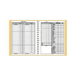 Dome Publishing Company Bookkeeping Record, Monthly, 11 x 8 1/2, Wirebound, 128 Pages, Tan Cover