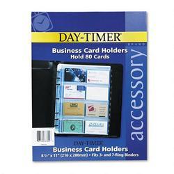 Daytimer/Acco Brands Inc. Business Card Holders for Folio Size Looseleaf Planners, 8 1/2 x 11, 5/Pack