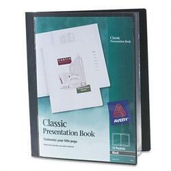 Avery-Dennison Classic Presentation Books, 12 Pages, Black