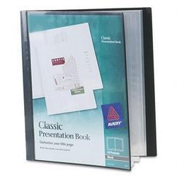 Avery-Dennison Classic Presentation Books, 24 Pages, Black