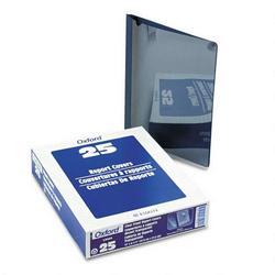 Esselte Pendaflex Corp. Clear Front Report Cover, 3 Prong, 1/2 Capacity, Navy Back Cover, 25 per Box