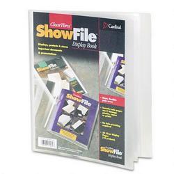 Cardinal Brands Inc. ClearThru™ ShowFile™ Presentation Book, 12 Two Sided Pages, Clear Covers