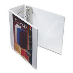 Cardinal Brands Inc. ClearVue™ Premium Slant D® Vinyl Presentation Binder, 5 Capacity, White