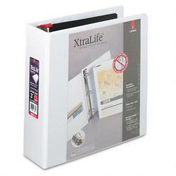 Cardinal Brands Inc. ClearVue™ XtraLife® Slant D® Presentation Binder, White, 3 Capacity