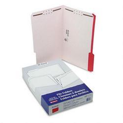 Esselte Pendaflex Corp. Colored Folders with 2 Embossed Fasteners, Legal, 1/3 Cut, Red, 50/Box