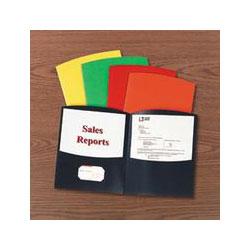 Esselte Pendaflex Corp. Contour Two Pocket Portfolios, Assorted Colors, 25 per Box