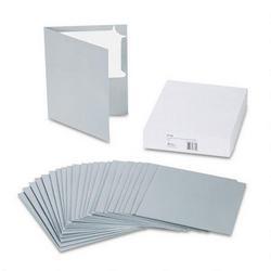 Avery-Dennison Corner Lock™ Two Pocket Laminated Folders, Gray, 25/Box