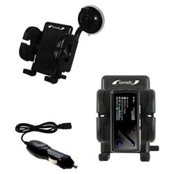 Gomadic Cowon iAudio 7 Auto Windshield Holder with Car Charger - Uses TipExchange