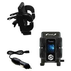 Gomadic Cowon iAudio U3 Auto Vent Holder with Car Charger - Uses TipExchange