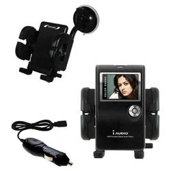 Gomadic Cowon iAudio X5 Auto Windshield Holder with Car Charger - Uses TipExchange